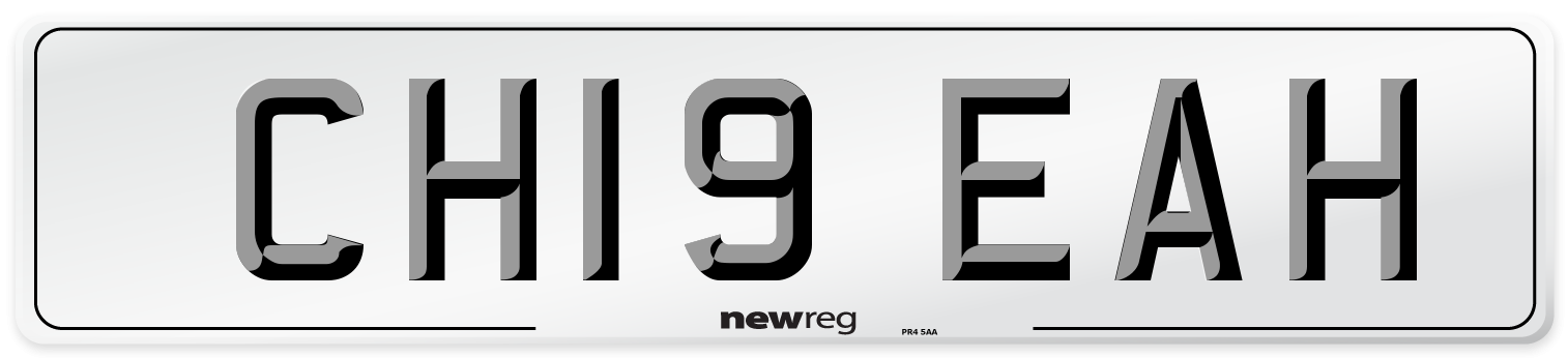 CH19 EAH Number Plate from New Reg